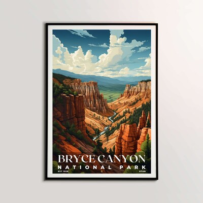 Bryce Canyon National Park Poster, Travel Art, Office Poster, Home Decor | S7 - image2